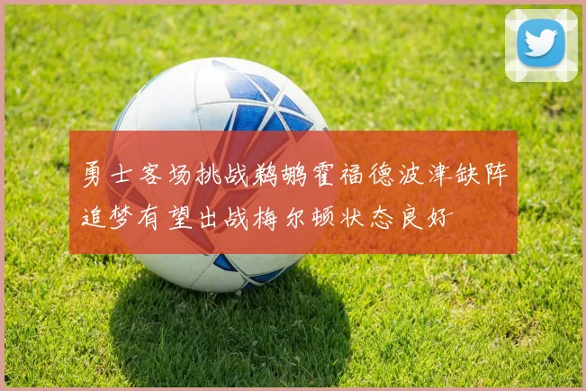 勇士客场挑战鹈鹕霍福德波津缺阵追梦有望出战梅尔顿状态良好